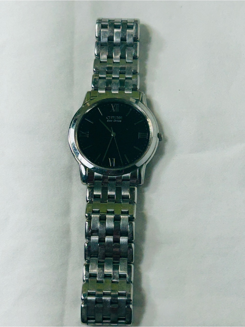 Citizen Eco-Drive Black Dial Men's Stainless Steel Watch